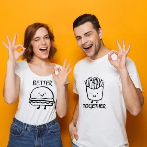 'Better Together' White Cotton T-Shirt