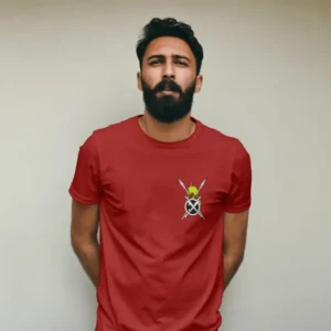 Mangang Salai Chung Akoiba - Red Regular Fit T-Shirt