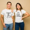 He: "I Asked" & She: "I Said Yes" Couple T-Shirt Set